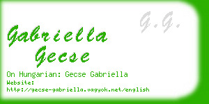 gabriella gecse business card